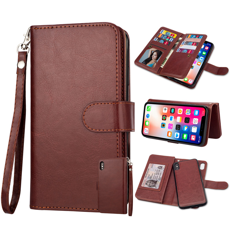 Casing Apple IPhone XS MAX XR Se2 6 8 Plus 11 Pro Split Flip Leather Case Wallet Card Slot Single Shell Holder Cover