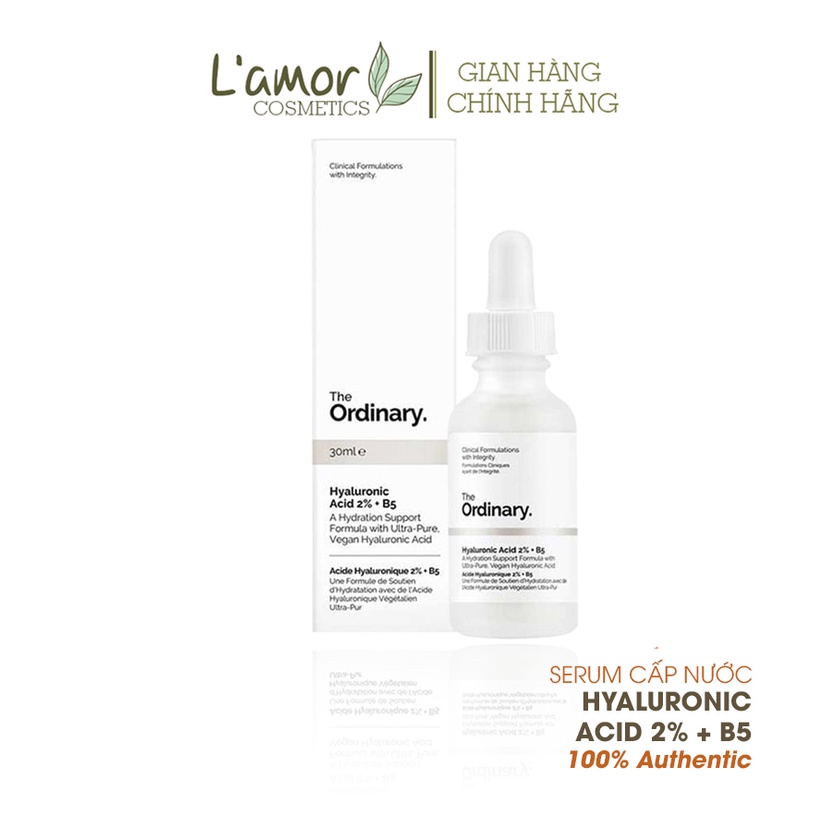 [ ĐỦ BILL ] Serum cấp nước The Ordinary Hyaluronic Acid 2% + B5 (30ml)