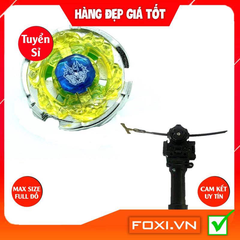 Bộ Con Quay Beyblade 6D System Foxi-Vòng Xoáy Thần Tốc-Chất Liệu Kim Loại-Kèm Dụng Cụ Khởi Động