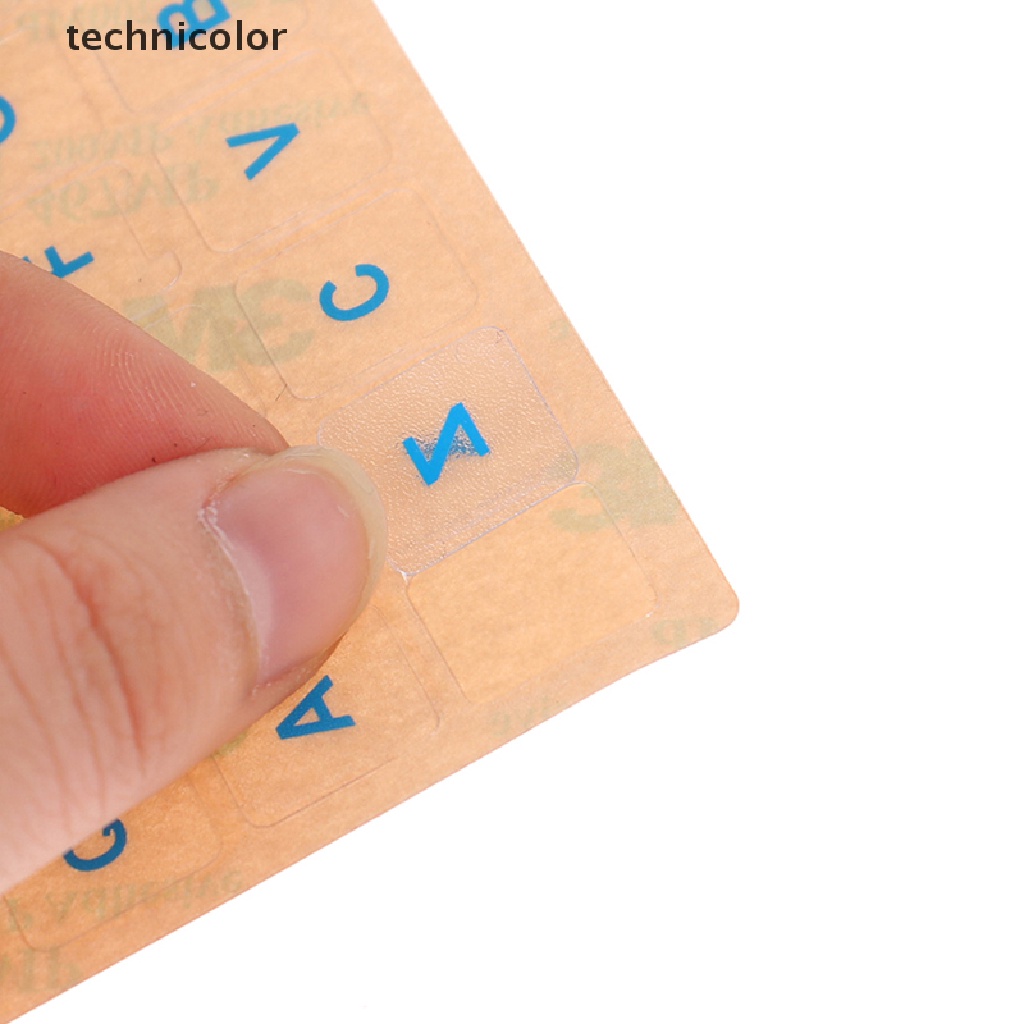 Miếng Dán Bàn Phím Trong Suốt In Chữ Tiếng Anh Nga Hàn Quốc