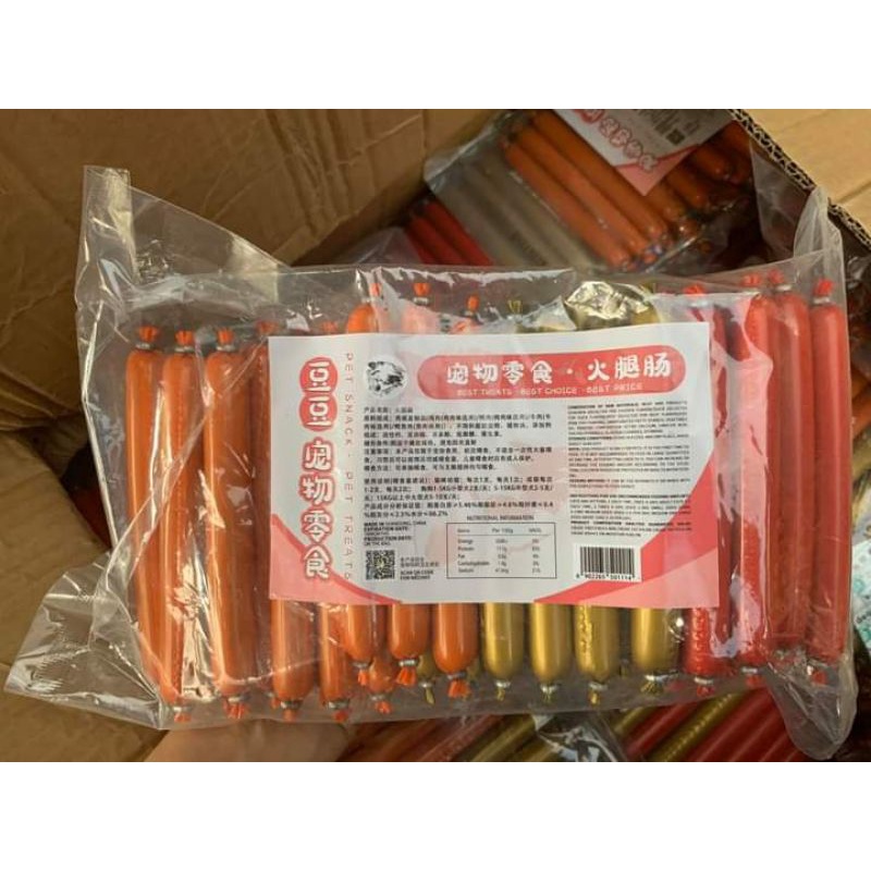 XÚC XÍCH CHÓ MÈO 3 vị: gà,bò,heo - FREESHIP -