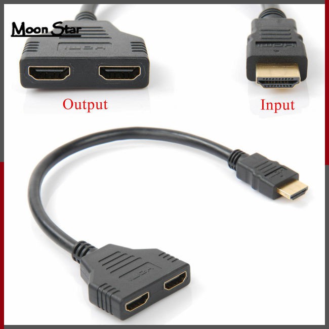 Cáp Chuyển Đổi Hdmi 1080p Sang 1 Đầu Vào 2 Đầu Ra