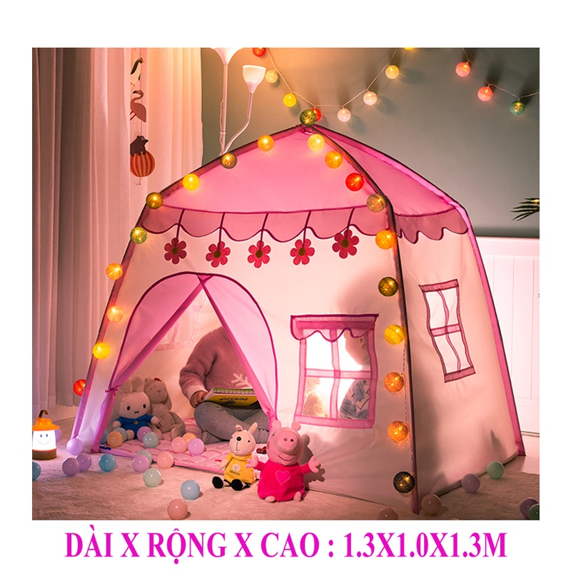 [TẶNG ĐÈN NHÁY✨] Lều cho bé, lều công chúa hoàng tử cỡ đạiPhong cách truyện cổ tíchVải dù siêu bền, Khung chắc chắn