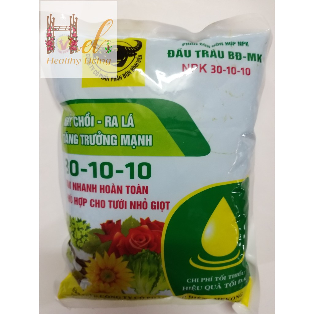 Phân Bón Đầu Trâu NPK 30-10-10 Kích Ra Rễ, Giúp Nảy Chồi, Ra Lá, Tăng Trưởng Mạnh