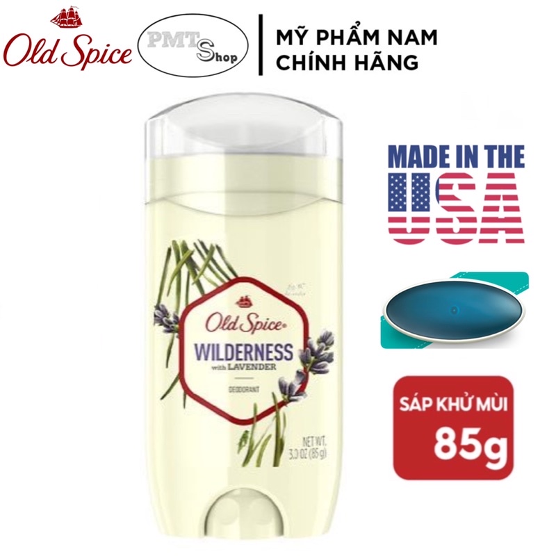 Lăn sáp khử mùi nam Old Spice Nature Collection 85g (sáp xanh) Fiji , Timber , Deep Sea , Alpine , Wilderness