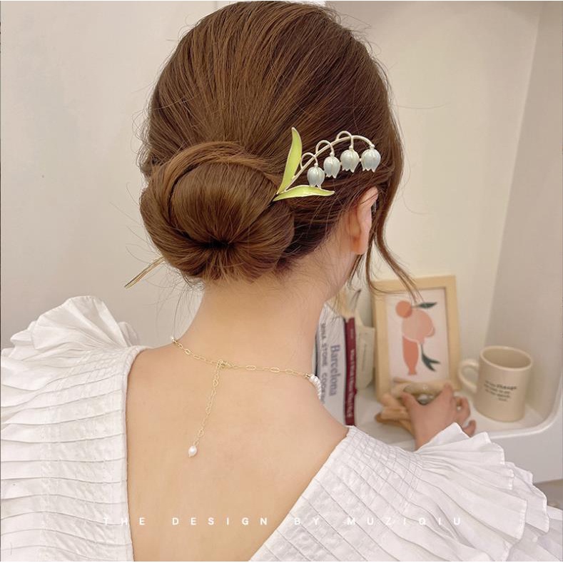 KẸP TRÂM CÀI TÓC HOA TY GON K507