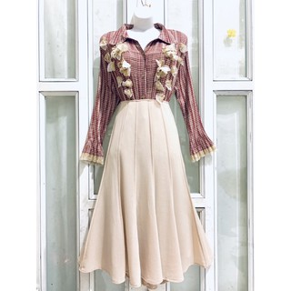Sét áo và chân váy dáng vintage[ 2 mẫu ]