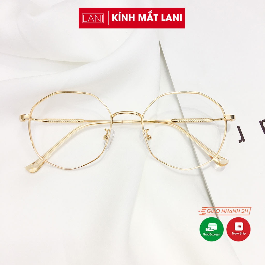 Gọng kính cận kim loại LANI đa giác chắc chắn dễ đeo 2979