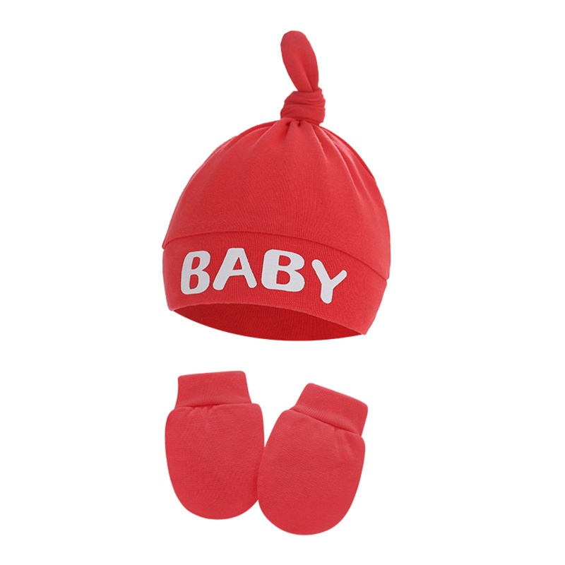 Set 2 Găng Tay Cotton Chống Cào Xước Cho Bé