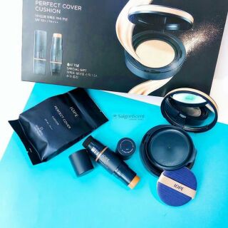Set phấn nước cao cấp Siêu che phủ IOPE PERFECT COVER CUSHION SPECIAL SET 🎉