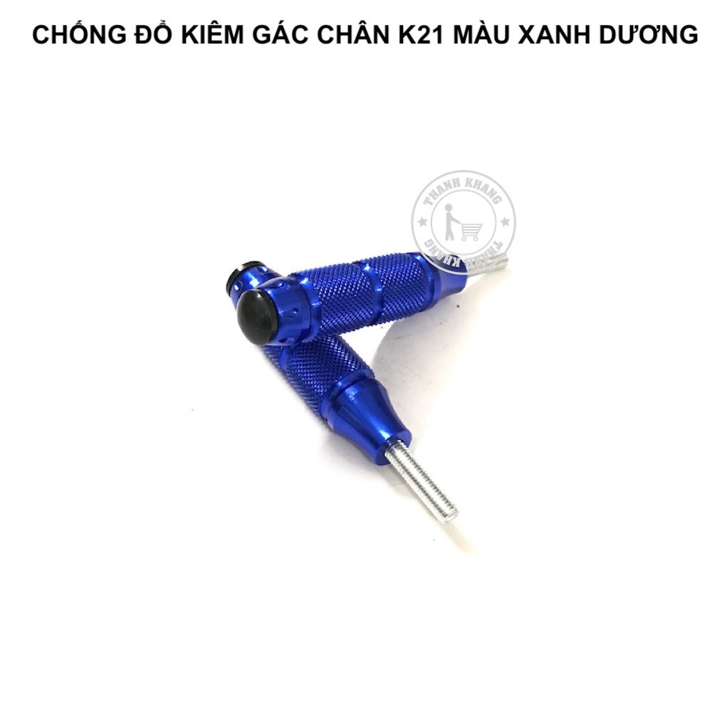 Combo 3 món chống đổ trước sau k21 và chụp ốc ngôi sao màu xanh dương thanh khang 006001405 006001352 006000584