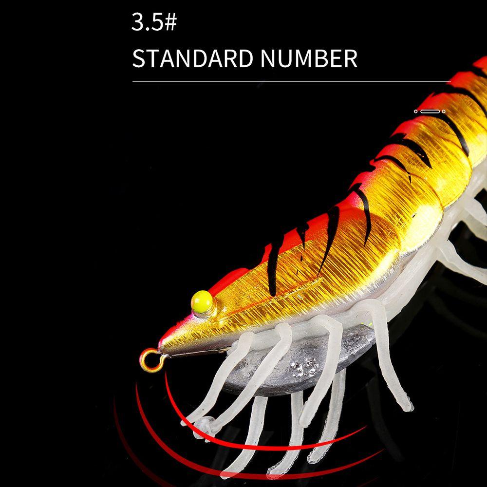 Mồi Câu Cá Giả Hình Con Tôm Mềm 75mm / 12g 90mm / 21g