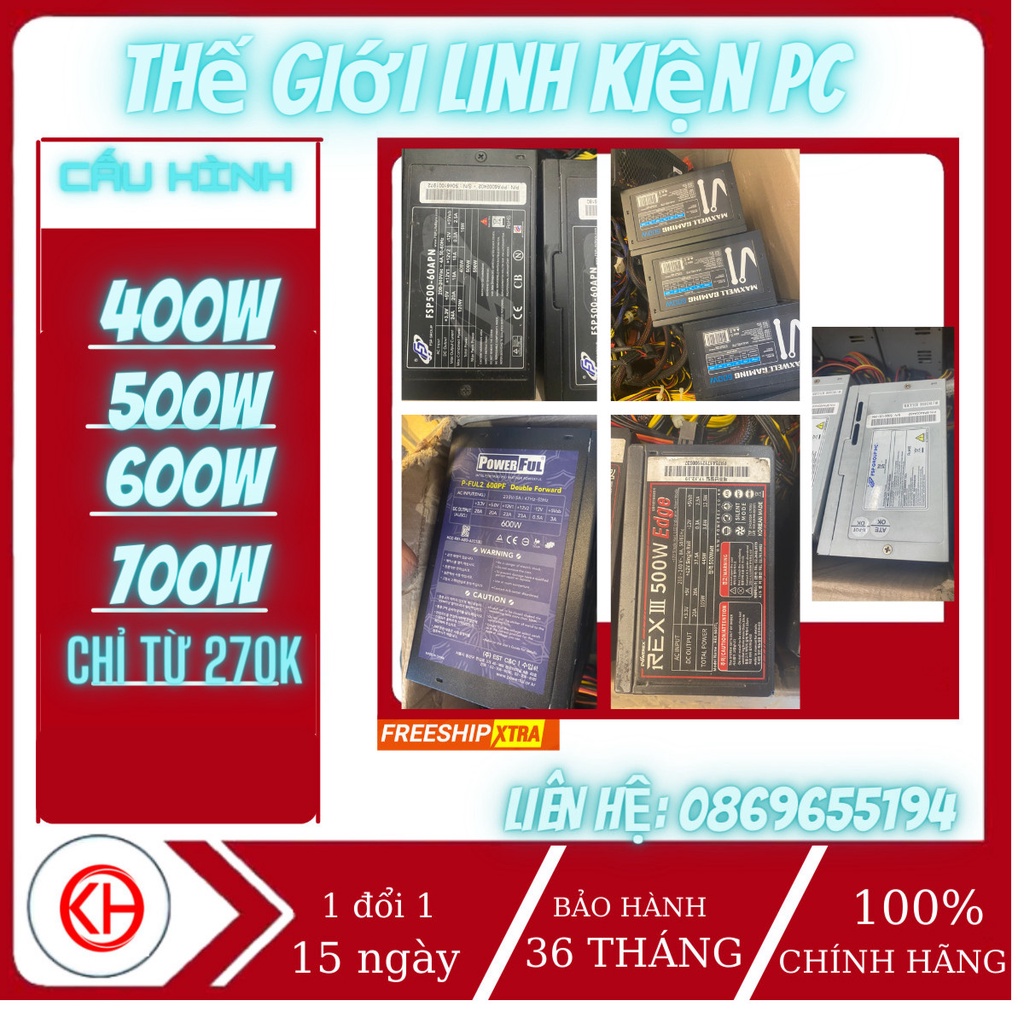 Nguồn máy tính Korea  giá rẻ - chất lượng 400w/500w/600w/700w