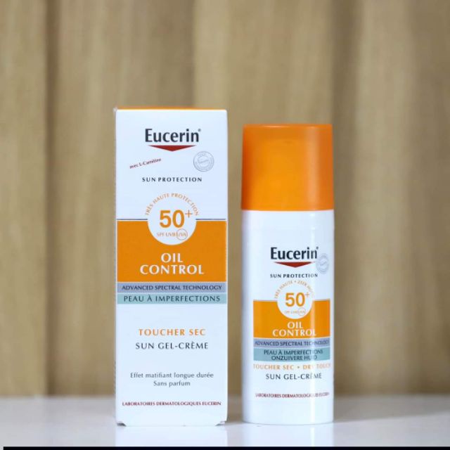 Kem Chống Nắng Eucerin C Sun Gel-Cream Dry Touch Oil Control SPF50+ Cho Da Dầu Mụn 50ml