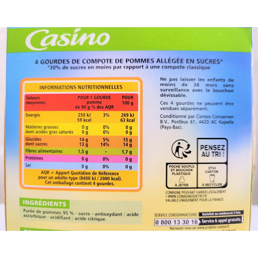 [Túi nhỏ 90g] MỨT TÁO PHẾT ÍT ĐƯỜNG [Netherlands] CSN (Less Sugar) Apple Spread