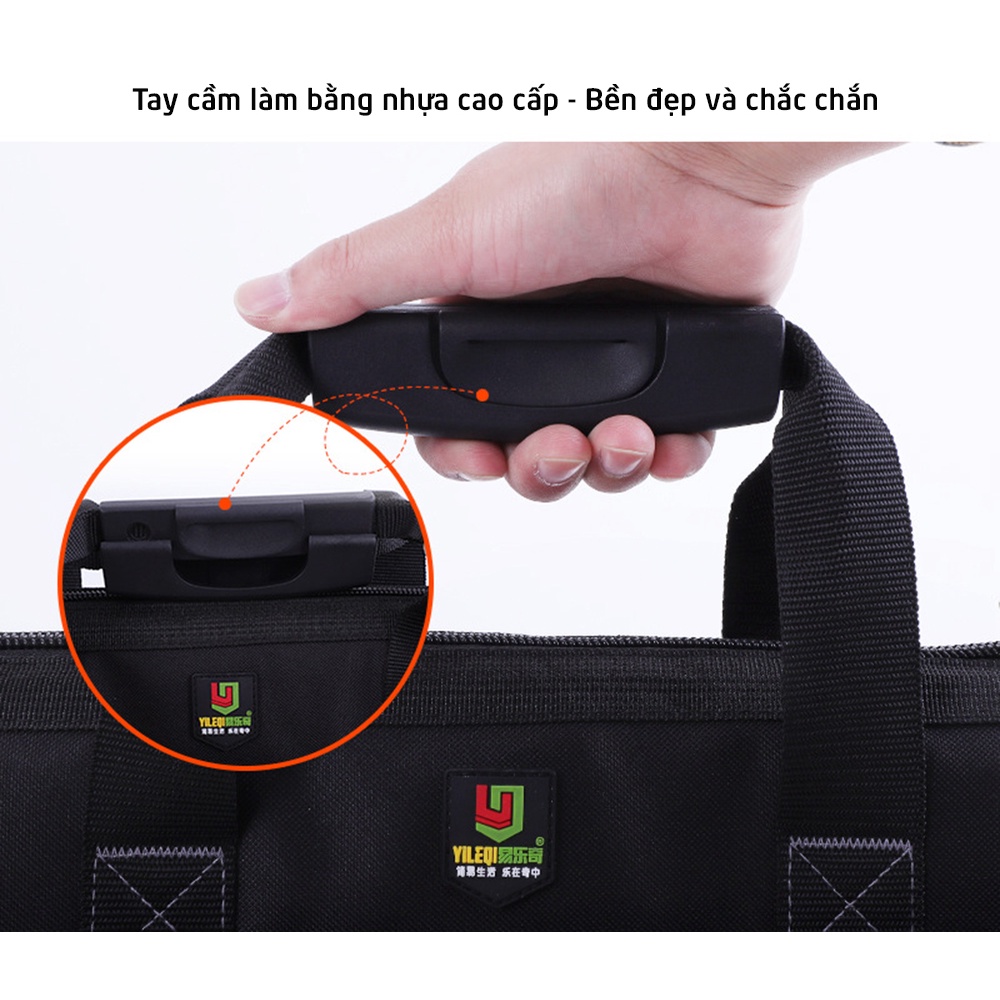 Túi đựng dụng cụ đồ nghề chống thấm nước, đế bằng nhựa chịu lực chịu tải