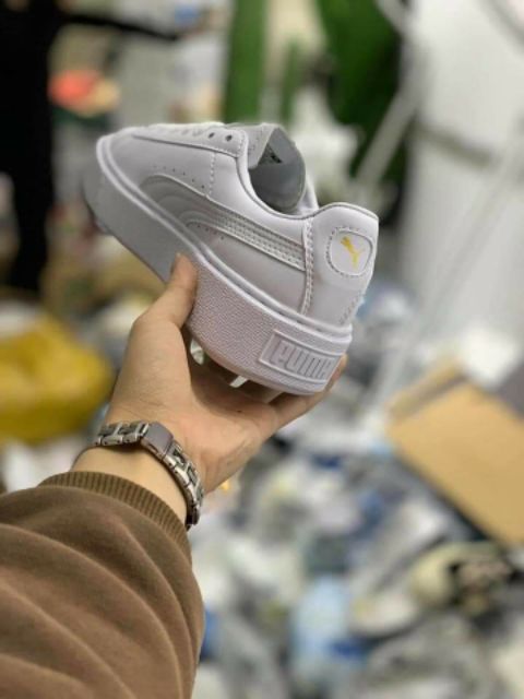 [Full box+móc khóa sneaker] giày puma trơn cao cấp