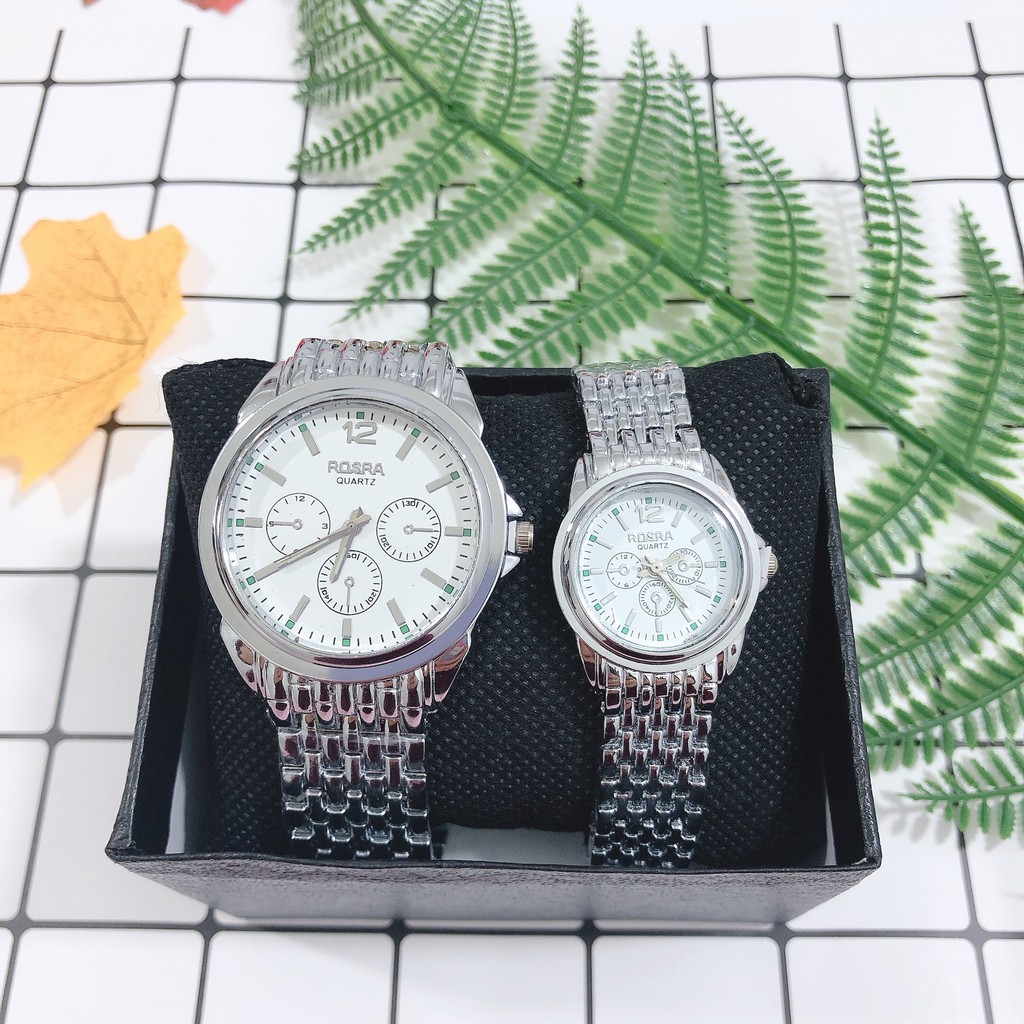 Đồng hồ đeo tay Dotime nam nữ thiết kế dây kim loại cao cấp ZO60 | BigBuy360 - bigbuy360.vn