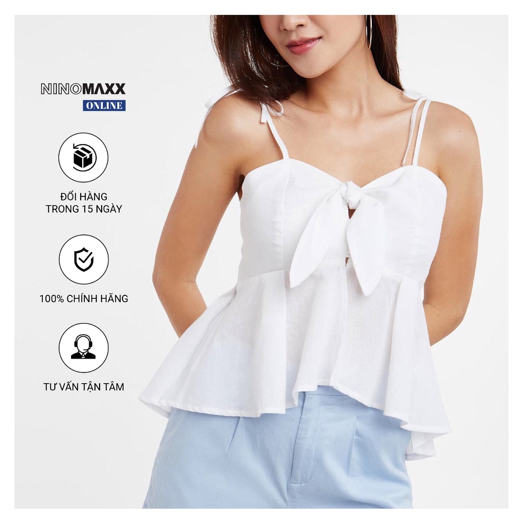 Áo hai dây nữ Ninomaxx phối nơ mã 2002046