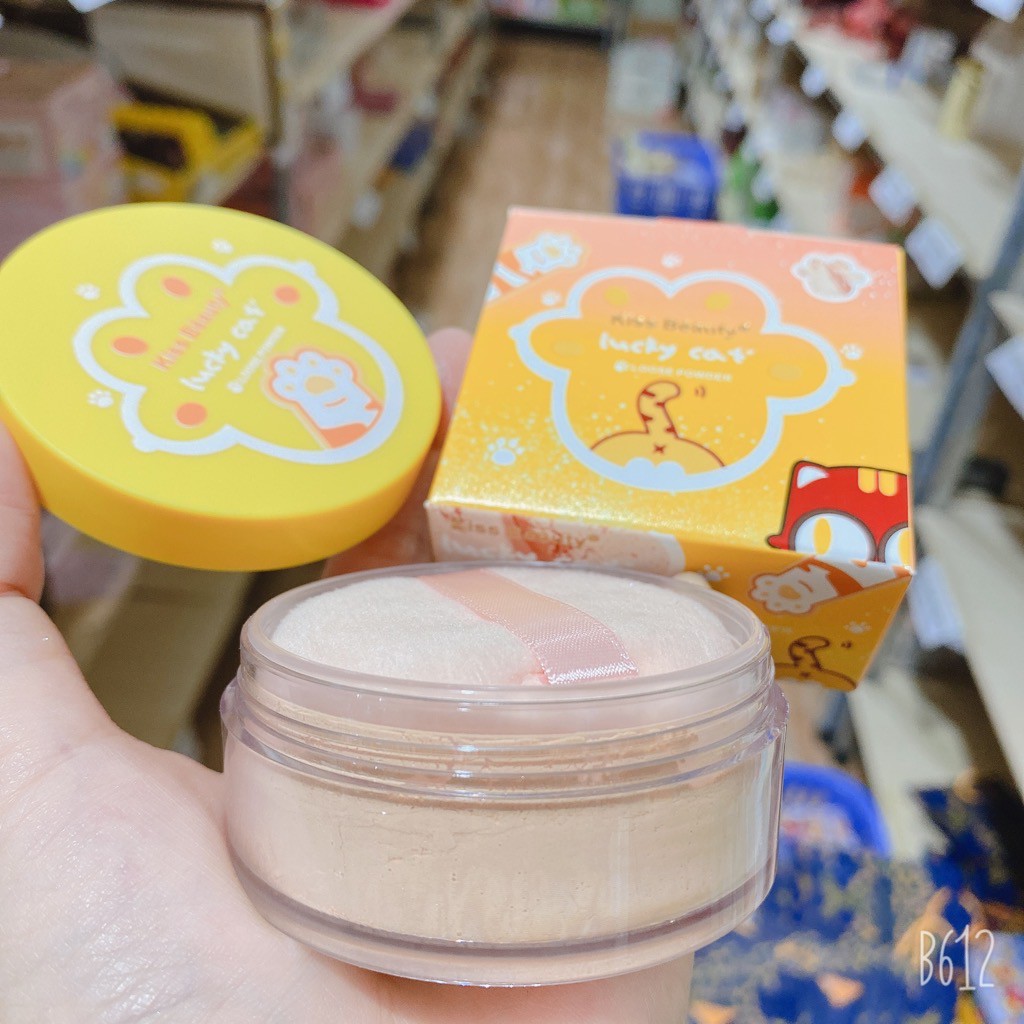 Phấn phủ bột mix nhũ bắt sáng siêu mịn kèm bông phấn F114 | BigBuy360 - bigbuy360.vn