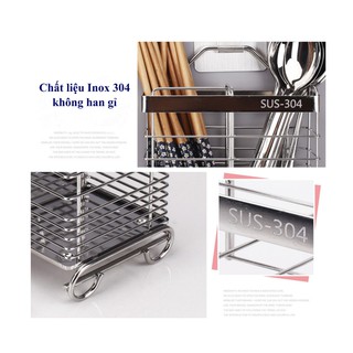 [ KHAI TRƯƠNG ] Ống đựng đũa inox 304 dán tường