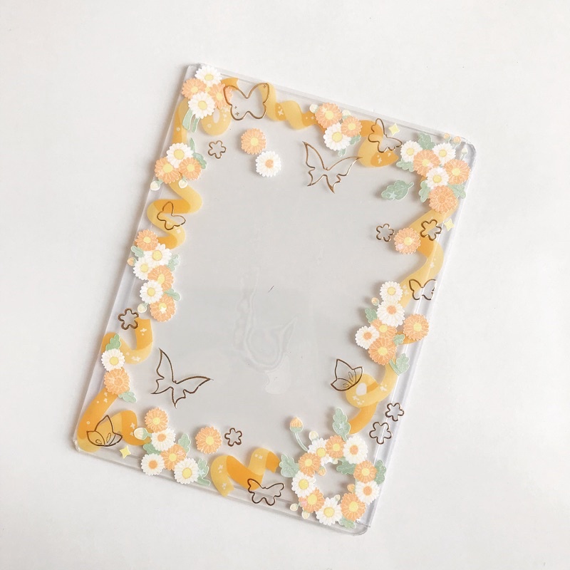 Miếng bảo vệ thẻ bài trang trí sticker - Toploader Idol xinh xắn - loại ruy băng