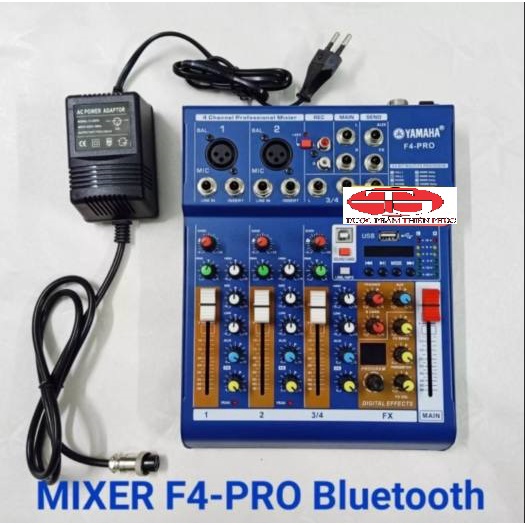 Mixer Yamaha F4 PRO Bluetooth - Tích hợp vang số 16 chế độ vang - Thiết Bị Livestream 2022 - Công Ty Thiên Phúc