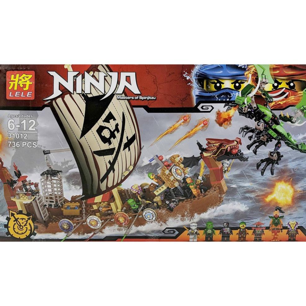 [Khai trương giảm giá] Đồ chơi lắp ráp LEGO NINJA - Hành trình đến ngục đầu lâu - 511 miếng ghép