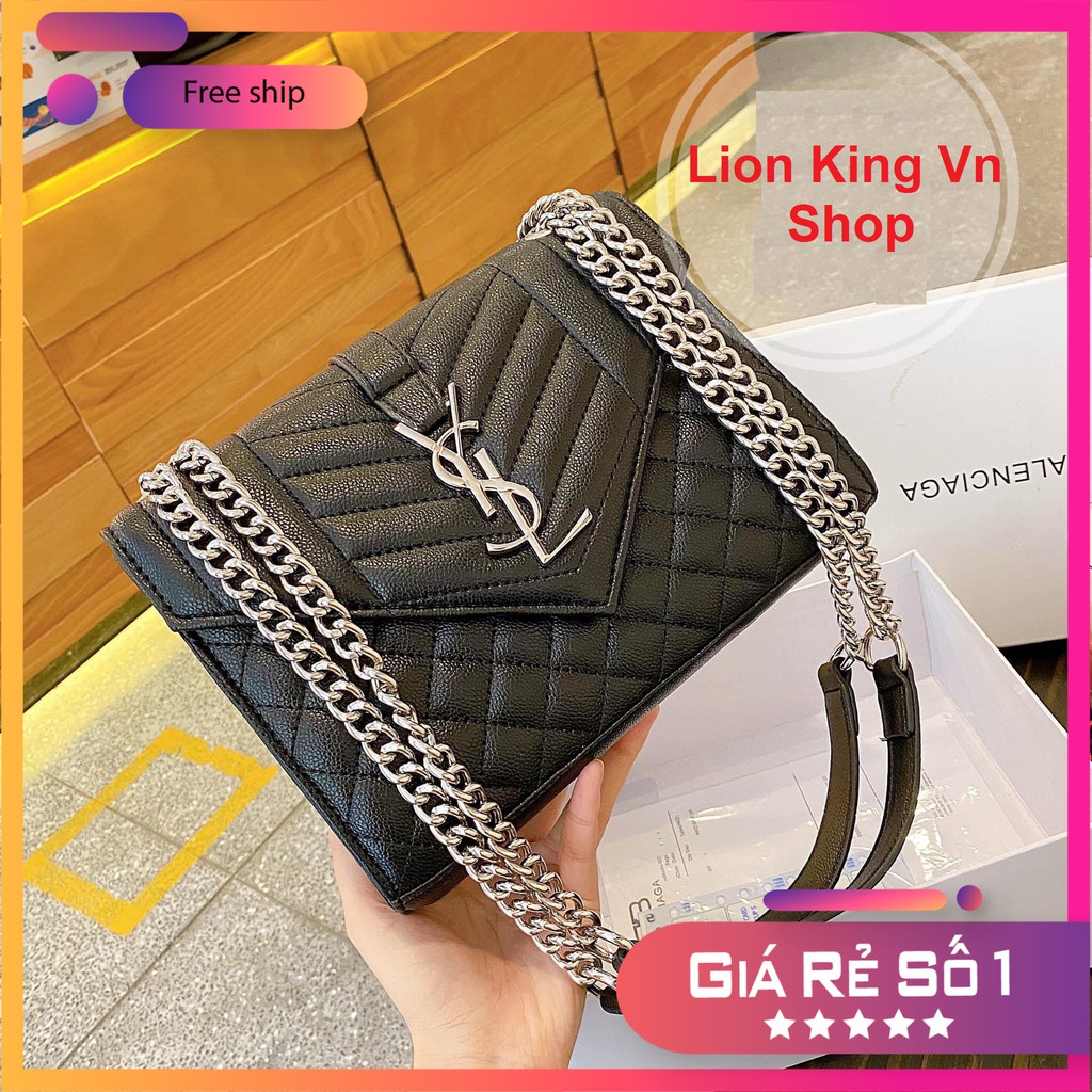 Túi Xách Nữ⚡PG 22⚡Da PU  3 Lớp ,Vân Chìm Bền - Thiết Kế Độc Lạ , Dây FUll Màu Vs Túi - Màu Đen