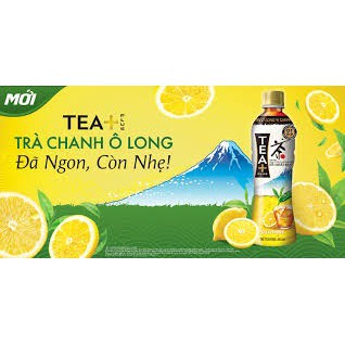 6 chai trà Ô Long Tea Plus vị chanh 455ml