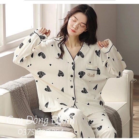 Đồ Ngủ dài tay Kimono cổ YUKATA phong cách Nhật Bản 2021 DN013 . HỌA TIẾT (Chất thun cotton mềm) ảnh thật | BigBuy360 - bigbuy360.vn