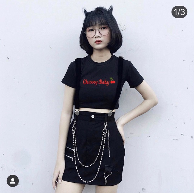 ÁO CROPTOP THÊU CHERRY | BigBuy360 - bigbuy360.vn