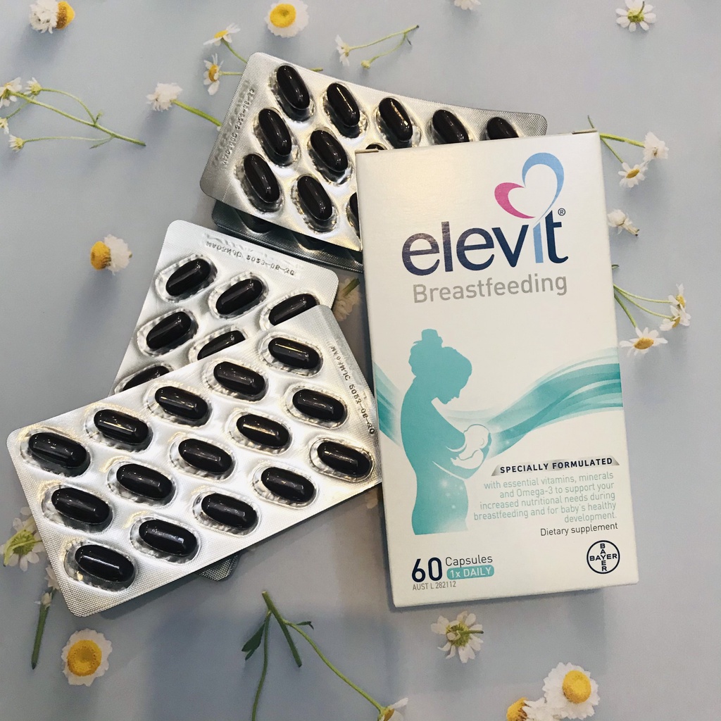 [Date 2023] Elevit sau sinh cho Mẹ - Elevit Bú - Elevit Breastfeeding 60 viên - Xuất xứ Úc