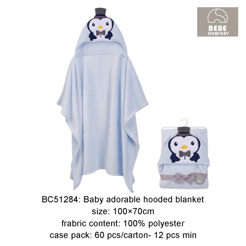 Ủ Choàng Lông Bebe Comfort Cho Bé Kích Thước 100x70cm Babibu - UBEBE