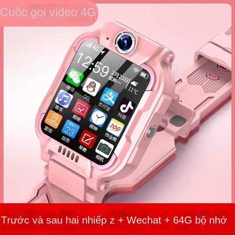 Đồng hồ điện thoại chính hãng dành cho học sinh tiểu học thiên tài với camera kép phía trước và phía sau của học sinh z6