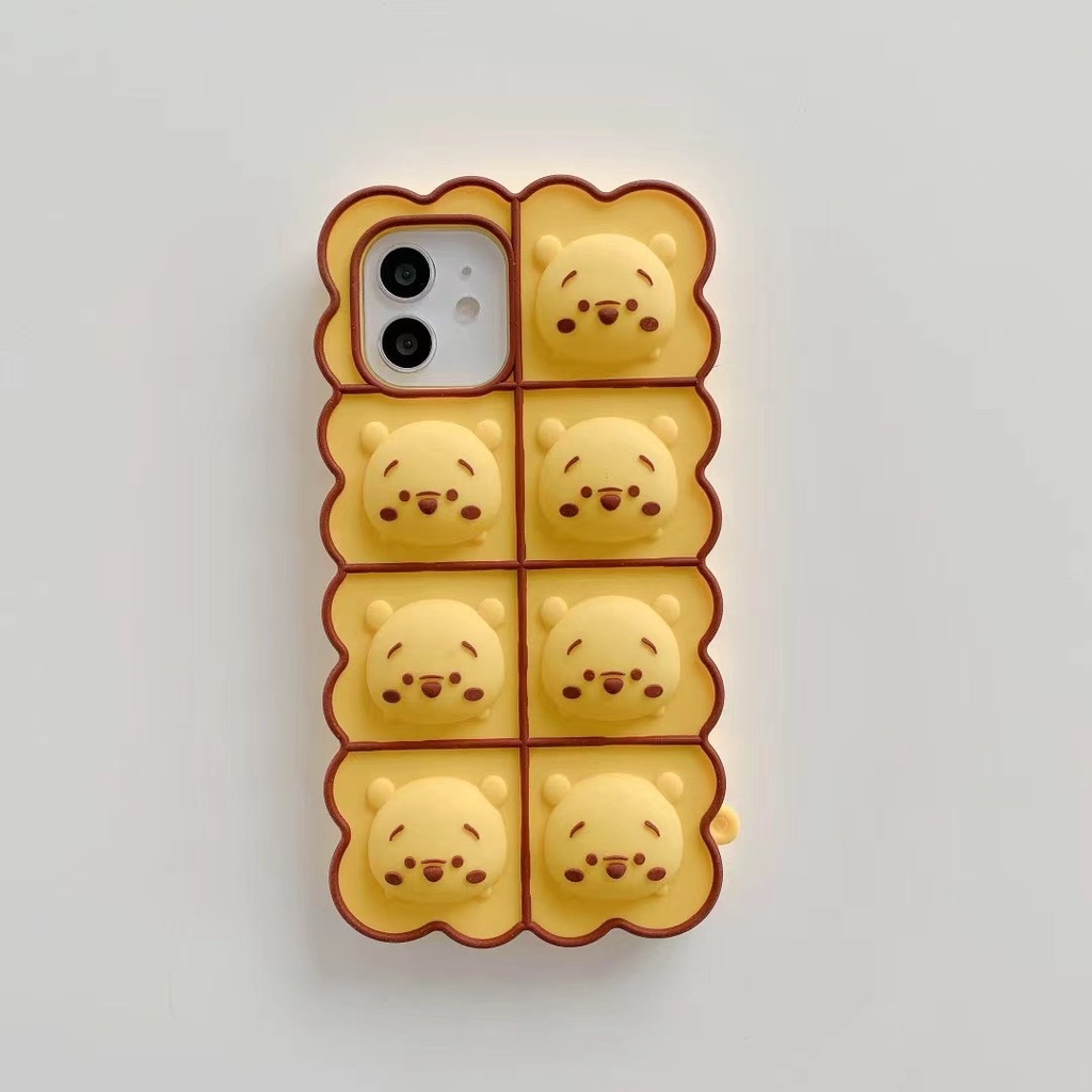 Ốp Điện Thoại Silicon Mềm Hình Winnie the Pooh Cho iphone 7 8 plus 11 promax 12 promax