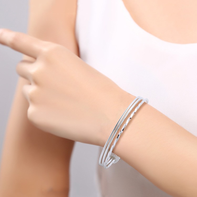 VÒNG TAY THIẾT KẾ BỘ 3 VÒNG KIỂU HÀN P1113