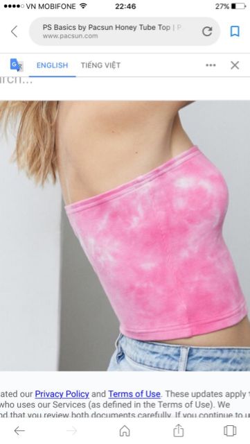 Áo ống Pacsun | BigBuy360 - bigbuy360.vn