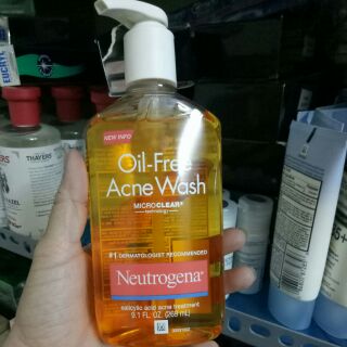 Sữa rửa mặt Neutrogena Oil Free Acne Wash - 269 ml (Sữa rửa mặt trị mụn dạng gel)