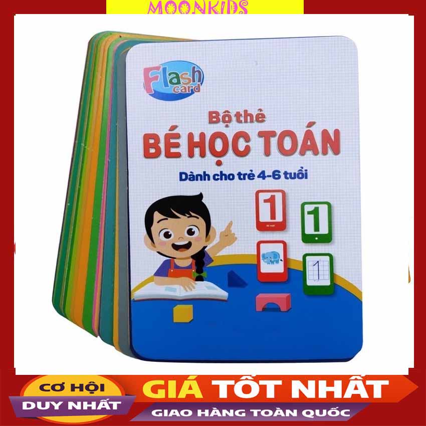 Bộ thẻ bé học toán giúp bé làm quen số và phép tính
