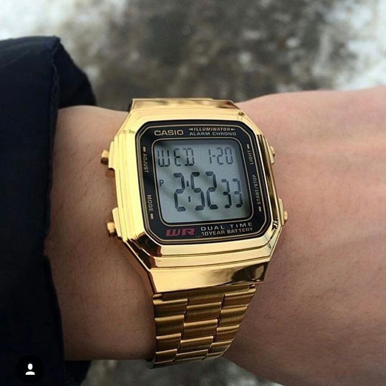 Đồng hồ Casio A178 Vàng