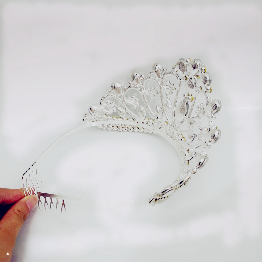 Phụ Kiện Vương Miện Cài Tóc Biểu Diễn Sân Khấu Kiểu Châu Âu Cao Cấp