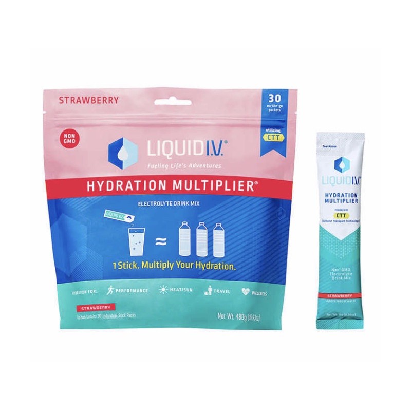 BỘT CẤP NƯỚC SIÊU CAO CẤP LIQUID I.V VỊ DÂU MỚI RA 🍓🍓