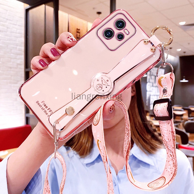 Ốp lưng realme c35 Ốp Điện Thoại Mềm Đính Đá Có Dây Đeo Cho realme c35