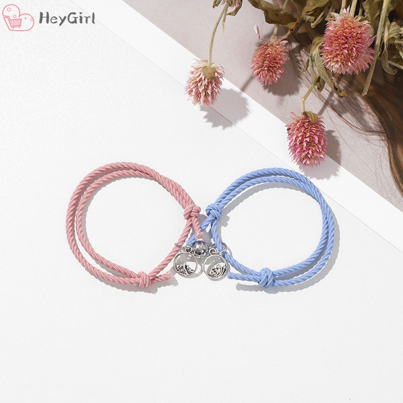 Vòng tay nam châm họa tiết biển và núi thời trang cho cặp đôi nam và nữ