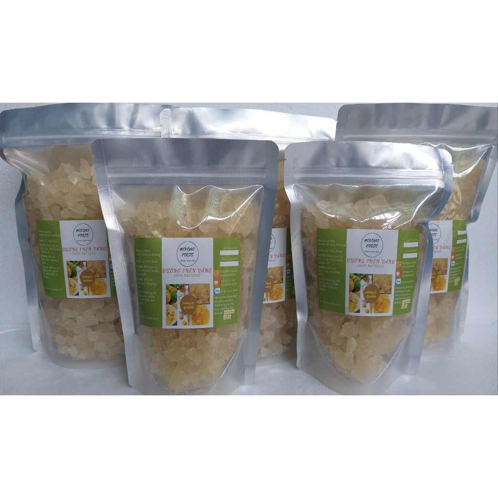 [Mã 267FMCGSALE giảm 8% đơn 500K] 500g Đường phèn vàng hạt Nhỏ nguyên chất không tẩy trắng | BigBuy360 - bigbuy360.vn