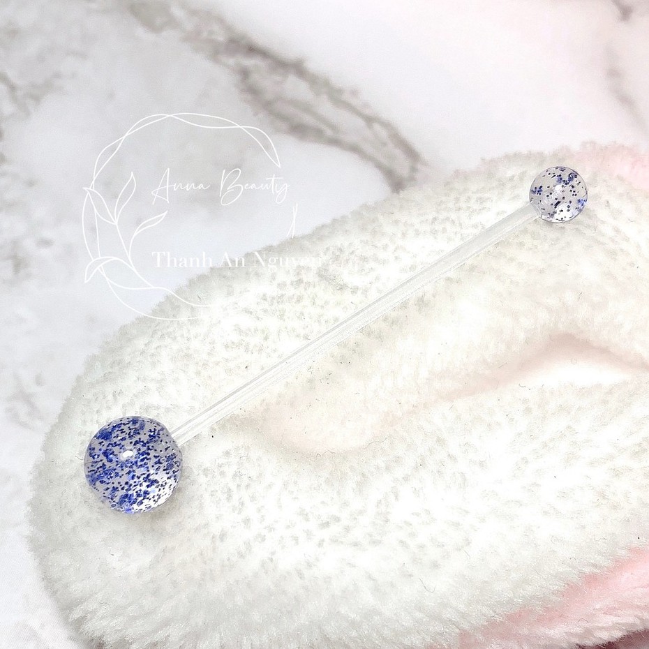 Khuyên rốn dành cho những bạn bầu bí bằng nhựa sinh học JOLLY không gây kích ứng da xỏ khuyên