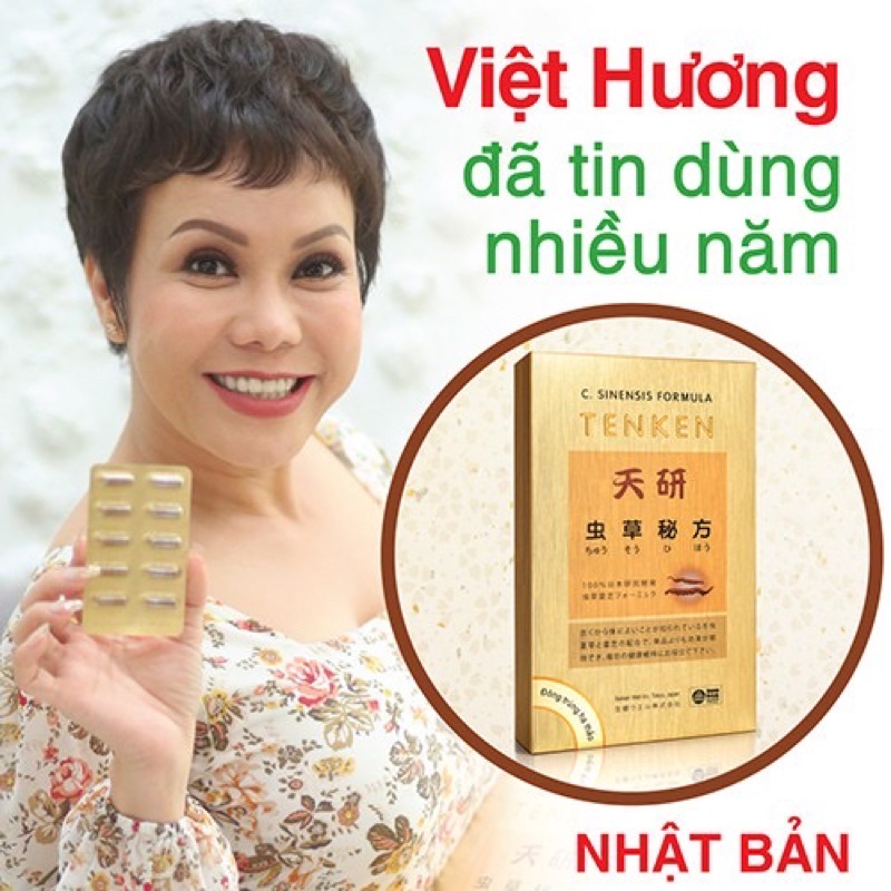 ✅ [Chính Hãng] Đông Trùng Hạ Thảo TenKen Bổ phổi ích thận (60 viên)