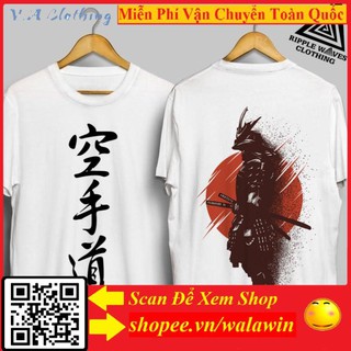 Áo thun tay ngắn đủ size mẫu 2 Mặt Chiến Binh Samurai