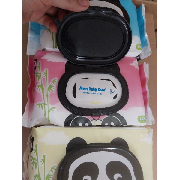 Khăn ướt Mom Baby Care 165gr Không Mùi Giấy Lớn